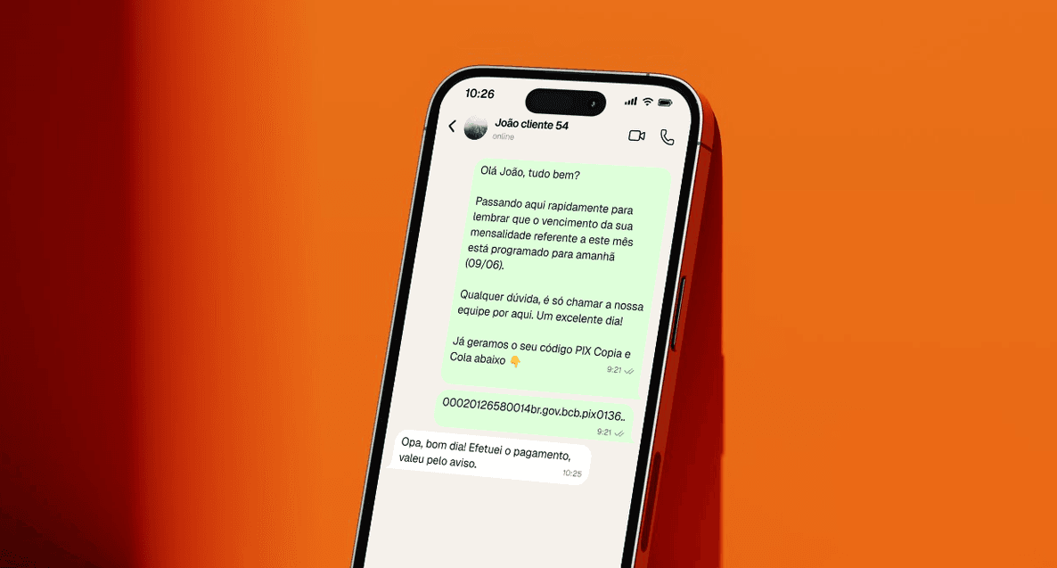 Preview: Automação de lembretes no WhatsApp